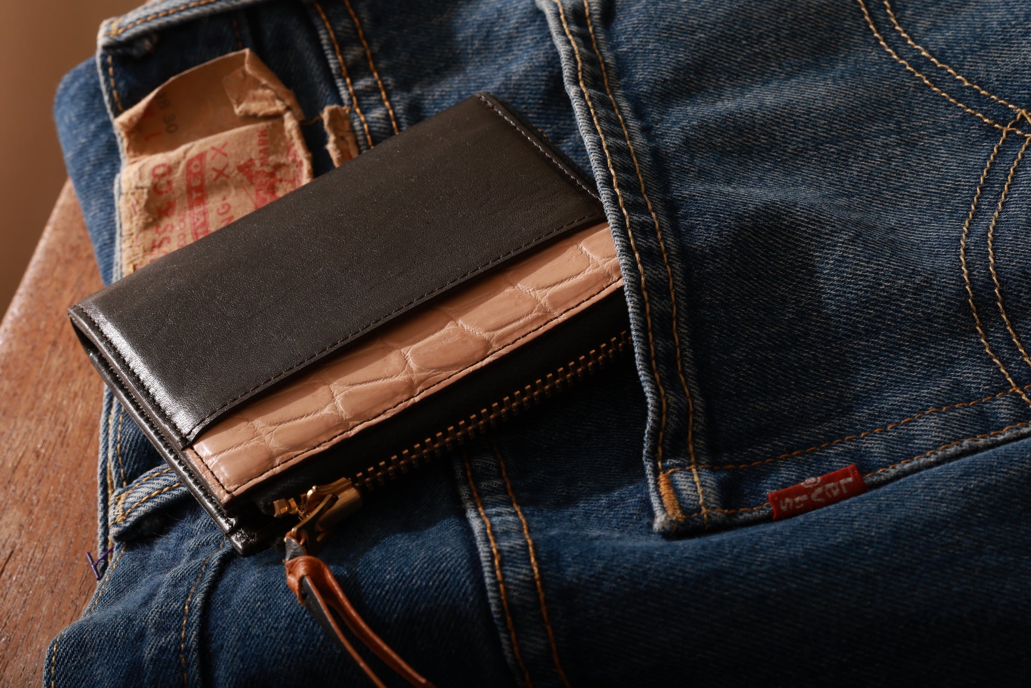 Ikeda Kohgei × Lightning Pure Japanese “brown core” horsehide and